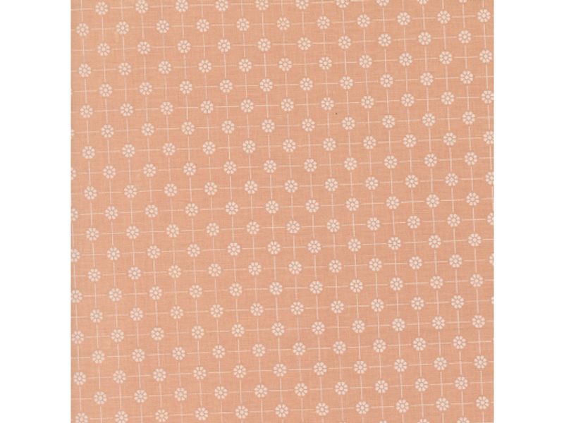 Cottage charm peach pixie dots