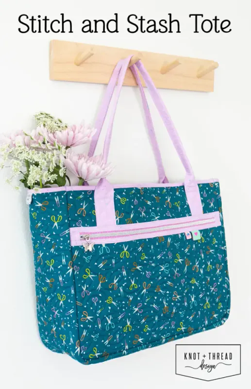 Stitch and stash tote