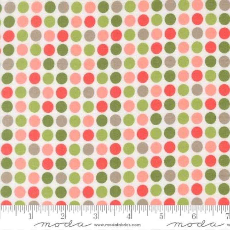 Poinsettia and pear dots