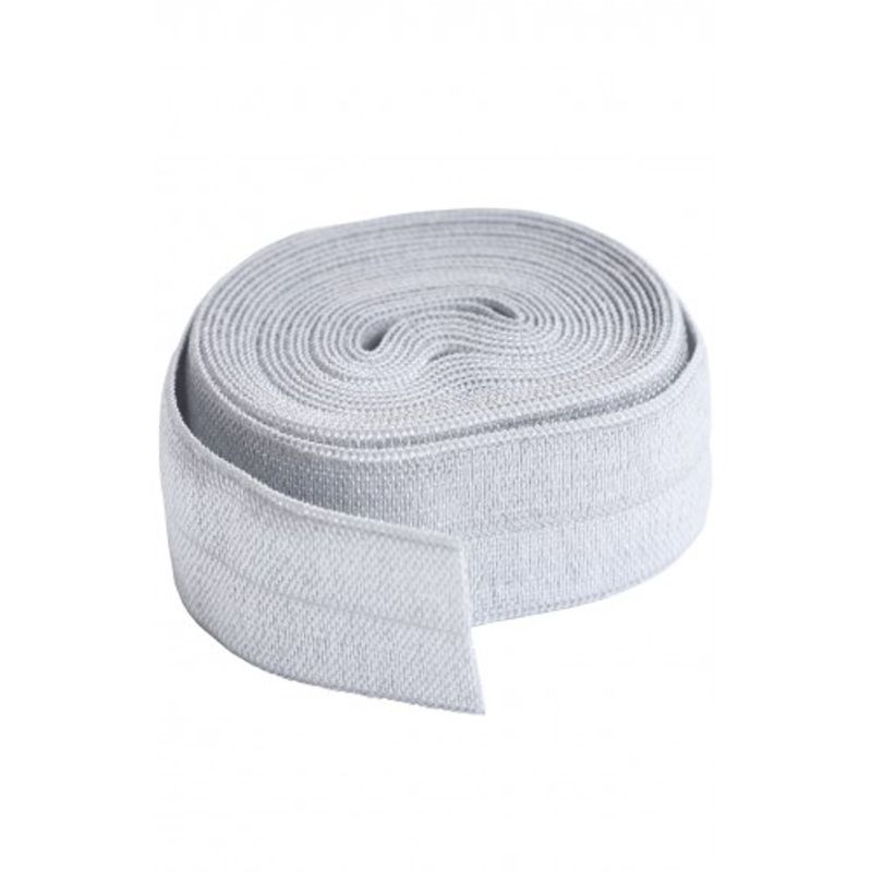 Fold over elastic 1 meter grå (pewter)