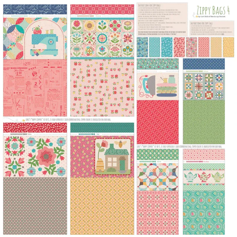Lori Holt Zippy bag panel