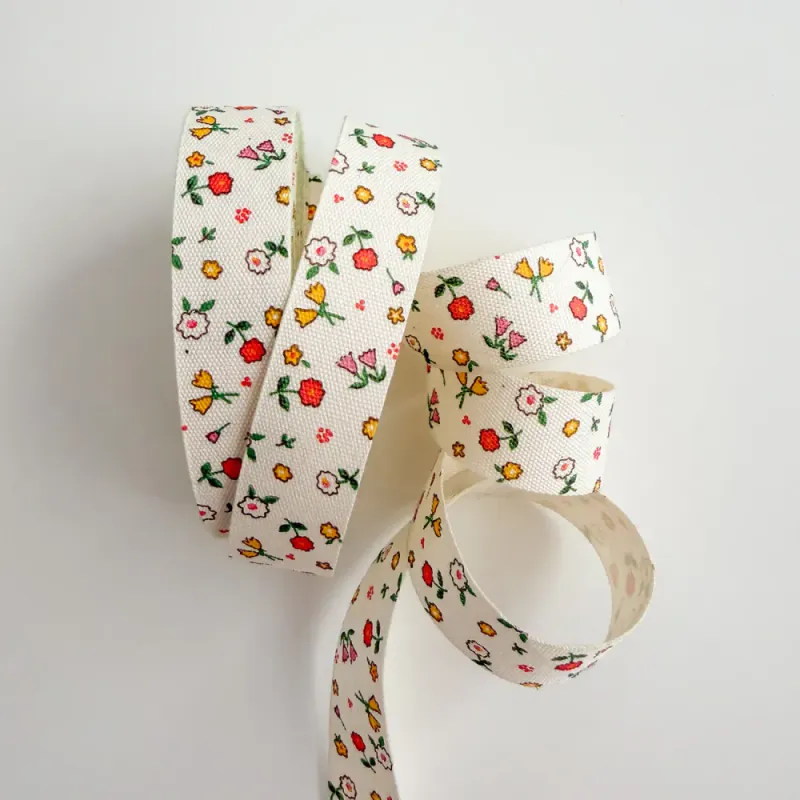 Cotton ribbon cream